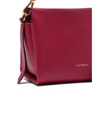 COCCINELLE BOHEME GRANA DOUBLE Borsa piccola a mano in pelle martellata sangria/skin - Borse Donna - 3