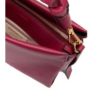 COCCINELLE BOHEME GRANA DOUBLE Borsa piccola a mano in pelle martellata sangria/skin - Borse Donna - 4
