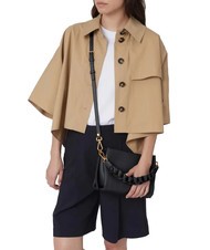 COCCINELLE BOHEME GRANA DOUBLE Borsa piccola a mano in pelle martellata sangria/skin - Borse Donna - 6