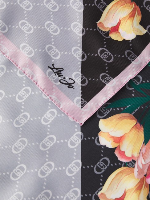 FLOWER CORNER Foulard NERO - Sciarpe