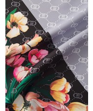 LIUJO FLOWER CORNER Foulard NERO - Sciarpe - 4