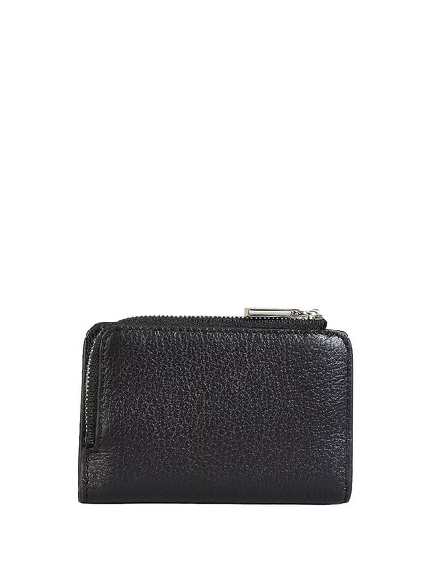 METALLIC SOFT Portafoglio piccolo in pelle Nero - Portafogli Donna