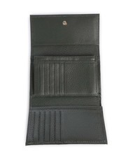 COCCINELLE METALLIC SOFT Portafoglio bifold pelle martellata alga - Portafogli Donna - 2