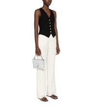 COCCINELLE ARLETTIS Mini bag in pelle martellata SILVER - Borse Donna - 4