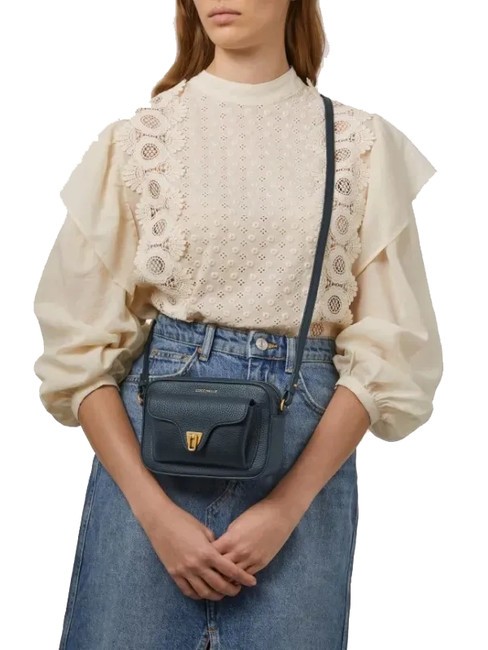 BEAT SOFT Borsa tracolla pelle martellata midnight blue - Borse Donna