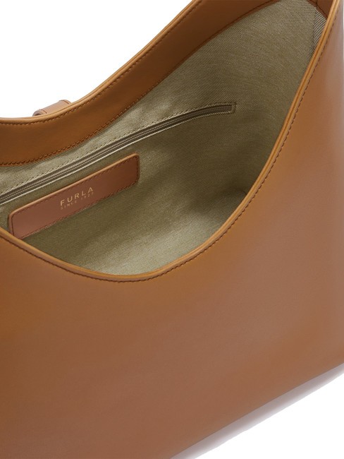 GOCCIA Borsa in pelle a spalla brandy - Borse Donna