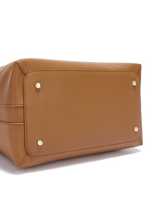 GOCCIA Borsa in pelle a spalla brandy - Borse Donna