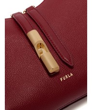 FURLA GOCCIA Borsa a spalla pelle martellata CILIEGIA d - Borse Donna - 3