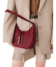 FURLA GOCCIA Borsa a spalla pelle martellata CILIEGIA d - Borse Donna - 7