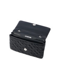 LOVE MOSCHINO QUILTED Borsa piccola a tracolla Nero/nero - Borse Donna - 4