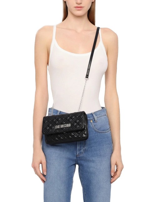 QUILTED Borsa piccola a tracolla Nero/nero - Borse Donna