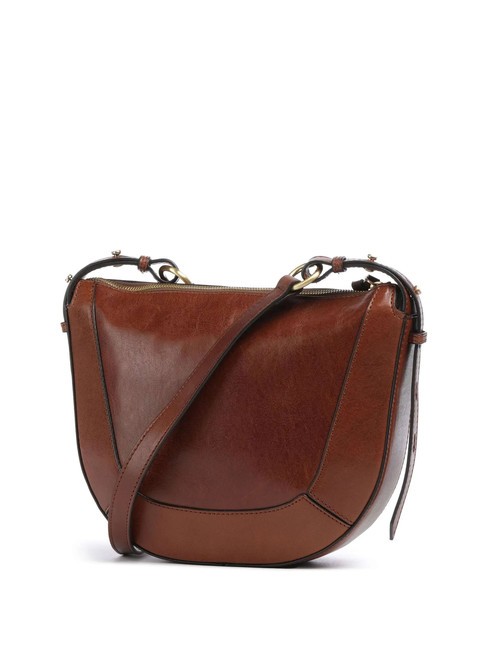 FEDORA Borsa tracolla in pelle con flap MARRONE - Borse Donna