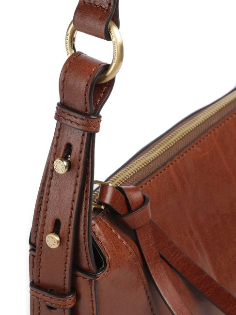 FEDORA Borsa tracolla in pelle con flap MARRONE - Borse Donna