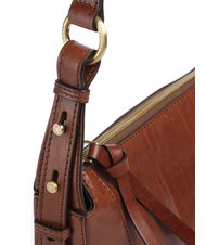 THE BRIDGE FEDORA Borsa tracolla in pelle con flap MARRONE - Borse Donna - 3