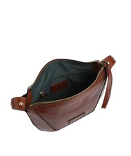 THE BRIDGE FEDORA Borsa tracolla in pelle con flap MARRONE - Borse Donna - 4