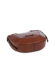 THE BRIDGE FEDORA Borsa tracolla in pelle con flap MARRONE - Borse Donna - 5