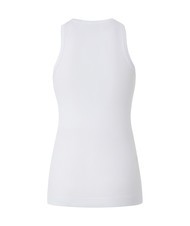 PINKO CALCOLATORE Canottiera a costine bianco brill. - T-shirt e Top Donna - 2