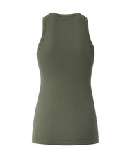 PINKO CALCOLATORE Canottiera a costine verde quadrifoglio - T-shirt e Top Donna - 2