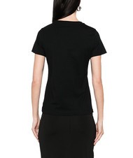 PINKO BUSSOLOTTO T-shirt con logo nero limousine - T-shirt e Top Donna - 3