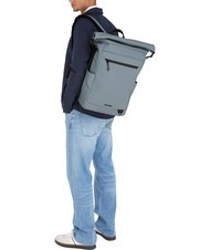 TOMMY HILFIGER TH SEASONAL Zaino roll top grey tar - Zaini da lavoro porta PC - 6