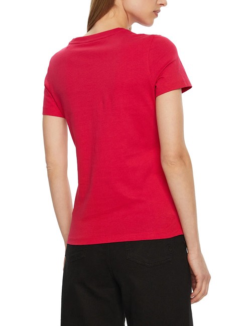 SS CN TRIANGLE LOVE T-Shirt in cotone wild red - T-shirt e Top Donna