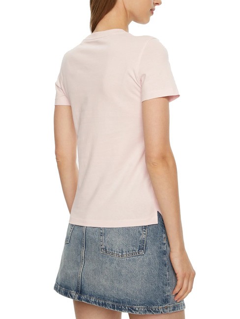 SS CN TRIANGLE LOVE T-Shirt in cotone low key pink - T-shirt e Top Donna
