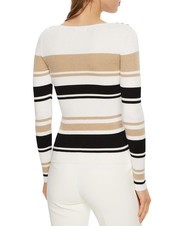 GUESS EVIE STRIPED  Maglia a righe - Maglie Donna