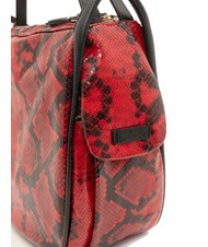 LESAC TRIO Zaino sacca in pelle stampa pitone pitone rosso - Borse Donna - 7