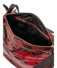 LESAC TRIO Zaino sacca in pelle stampa pitone pitone rosso - Borse Donna - 8