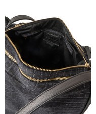 LESAC TRIO Zaino sacca in pelle stampa cocco nero26 - Borse Donna - 8