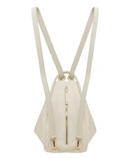 LESAC TRIO  Zaino sacca in pelle martellata bianco - Borse Donna - 2