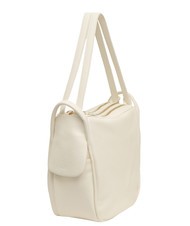 LESAC TRIO  Zaino sacca in pelle martellata bianco - Borse Donna - 3