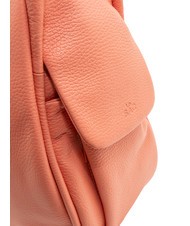 LESAC TRIO  Zaino sacca in pelle martellata salmone - Borse Donna - 3