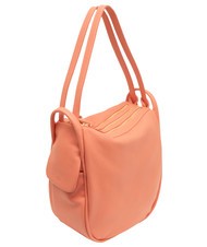 LESAC TRIO  Zaino sacca in pelle martellata salmone - Borse Donna - 4