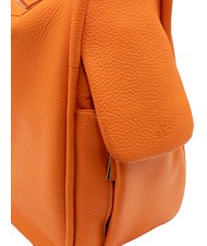 LESAC TRIO  Zaino sacca in pelle martellata arancione - Borse Donna - 7