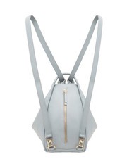 LESAC TRIO  Zaino sacca in pelle martellata azzurro polvere - Borse Donna - 2