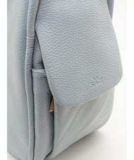 LESAC TRIO  Zaino sacca in pelle martellata azzurro polvere - Borse Donna - 3