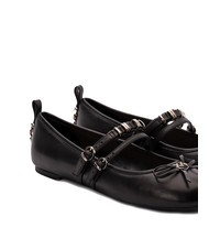PINKO GIOIA Ballerine in pelle con due cinturini nero limousine - Scarpe Donna - 4