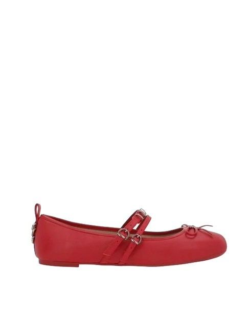GIOIA Ballerine in pelle con due cinturini red - Scarpe Donna