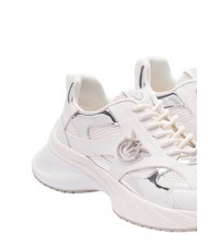 PINKO ARIEL Sneakers con dettagli a specchio white/silver - Scarpe Donna - 3