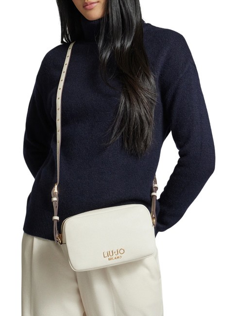 EVRIM Borsa camera case con borchiette cream - Borse Donna