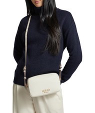 LIUJO EVRIM Borsa camera case con borchiette cream - Borse Donna - 5