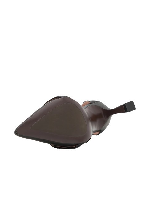 FERNANDA Décolleté in pelle con cinturini Nero - Scarpe Donna