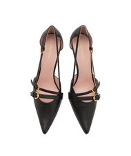 COCCINELLE FERNANDA D&eacute;collet&eacute; in pelle con cinturini Nero - Scarpe Donna - 3