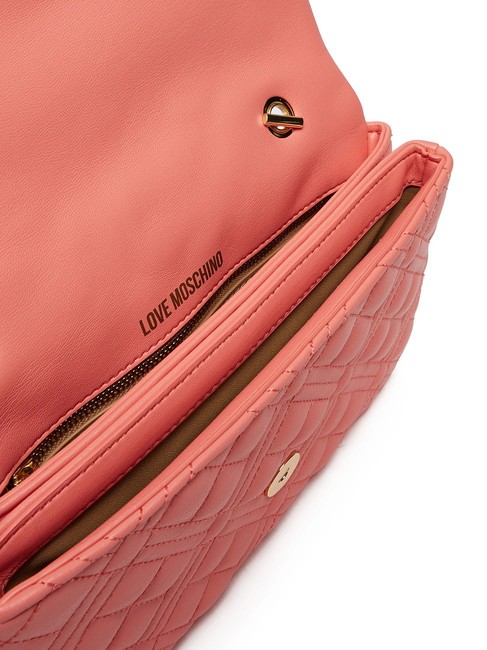 QUILTED Borsa piccola a tracolla corallo - Borse Donna