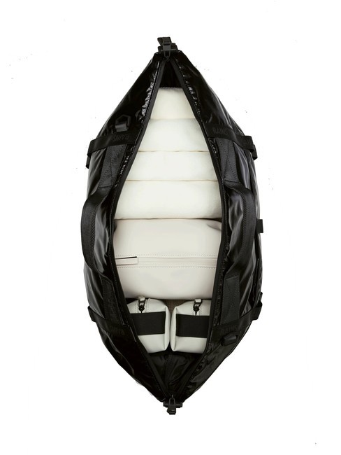 SIBU WEEKEND Borsone impermeabile con tracolla black - Borsoni