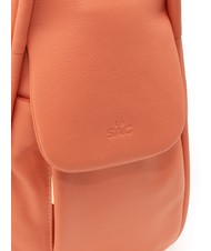 LESAC TRIO Zaino sacca in pelle nappa salmone scuro - Borse Donna - 7