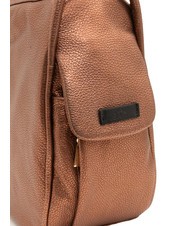 LESAC TRIO Zaino sacca in pelle metallizzata bronzo - Borse Donna - 7