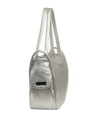 LESAC TRIO Zaino sacca in pelle metallizzata argento - Borse Donna - 3