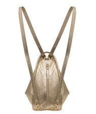 LESAC TRIO Zaino sacca in pelle metallizzata oro - Borse Donna - 2